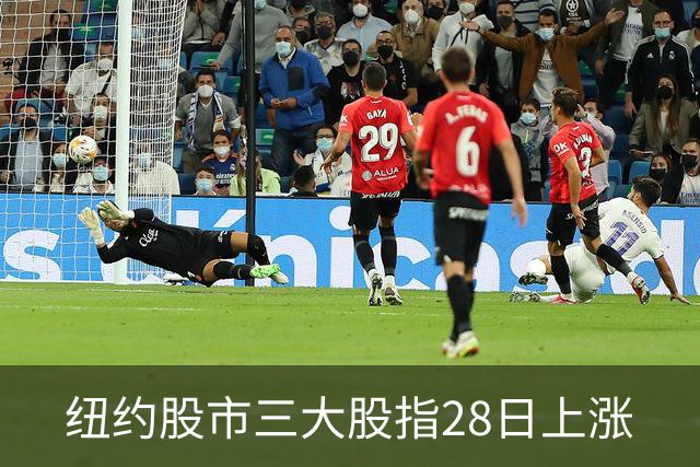 纽约股市三大股指28日上涨